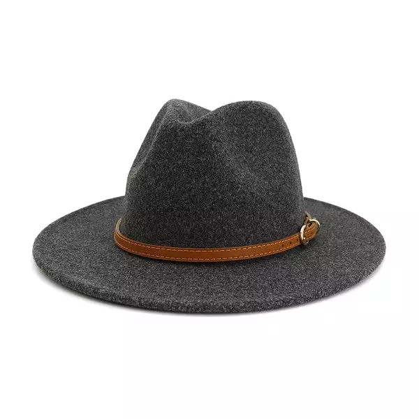 Accity Leather Belt Panama Hat