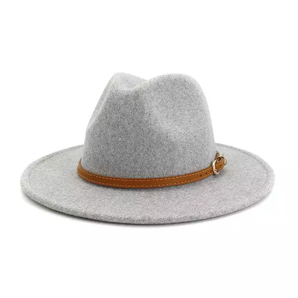 Accity Leather Belt Panama Hat