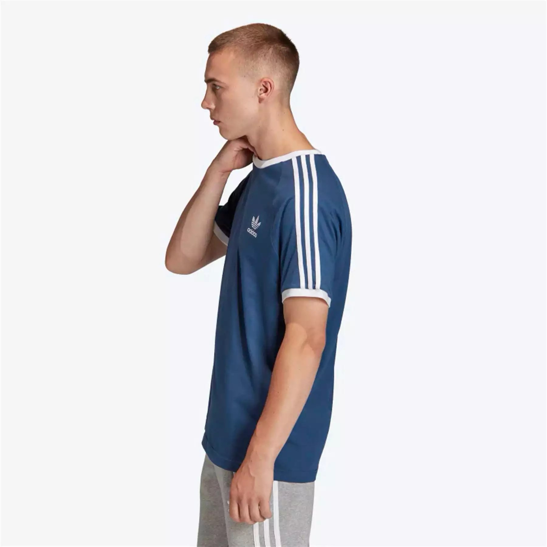 Adidas Men's 3 Stripe Trefoil T-Shirt FM3772