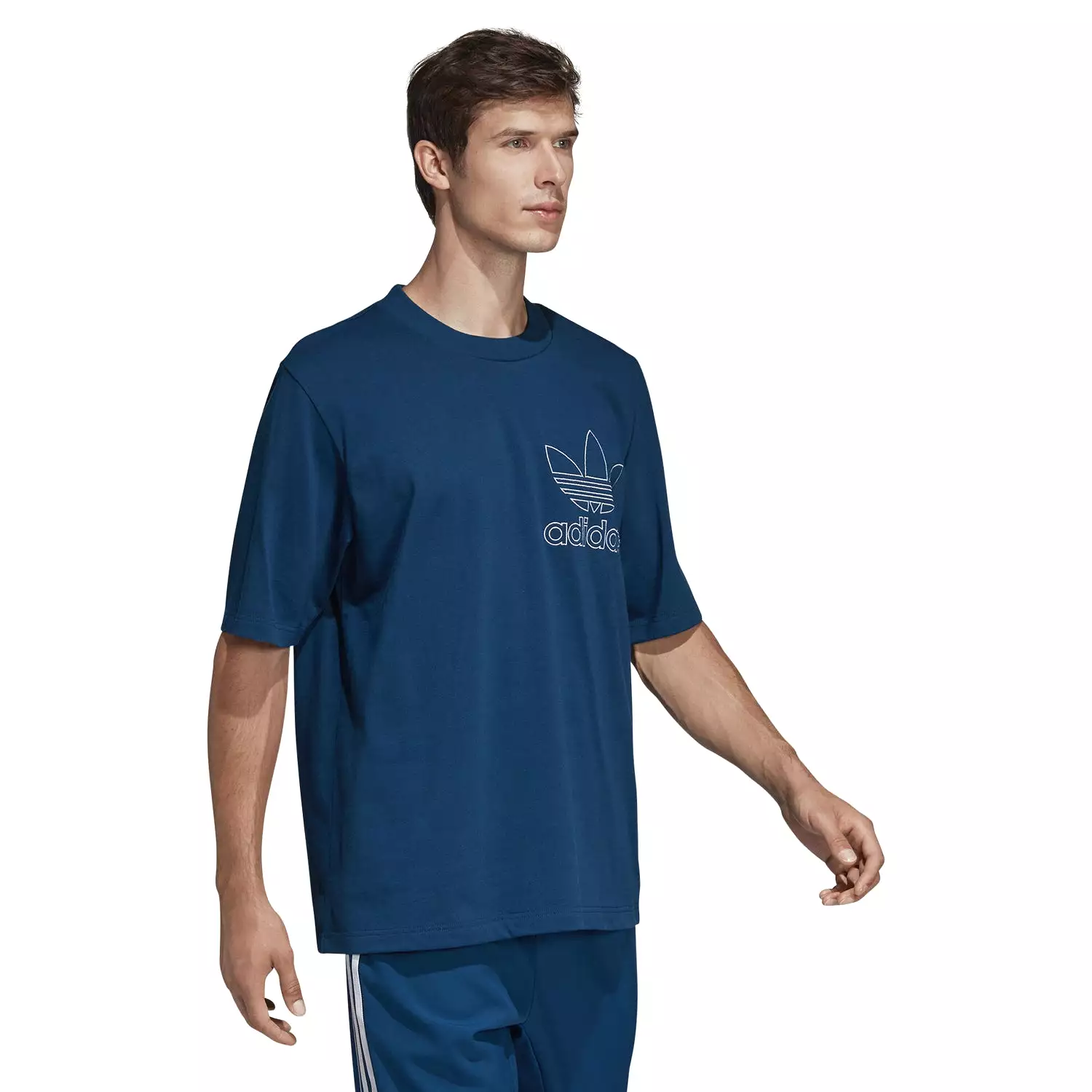 adidas Originals Men's Trefoil Outline T-Shirt - Legend Marine