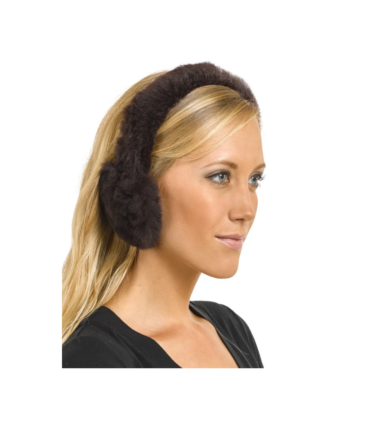 All Fur Sheared Rabbit Ear Muffs: FurSource.com