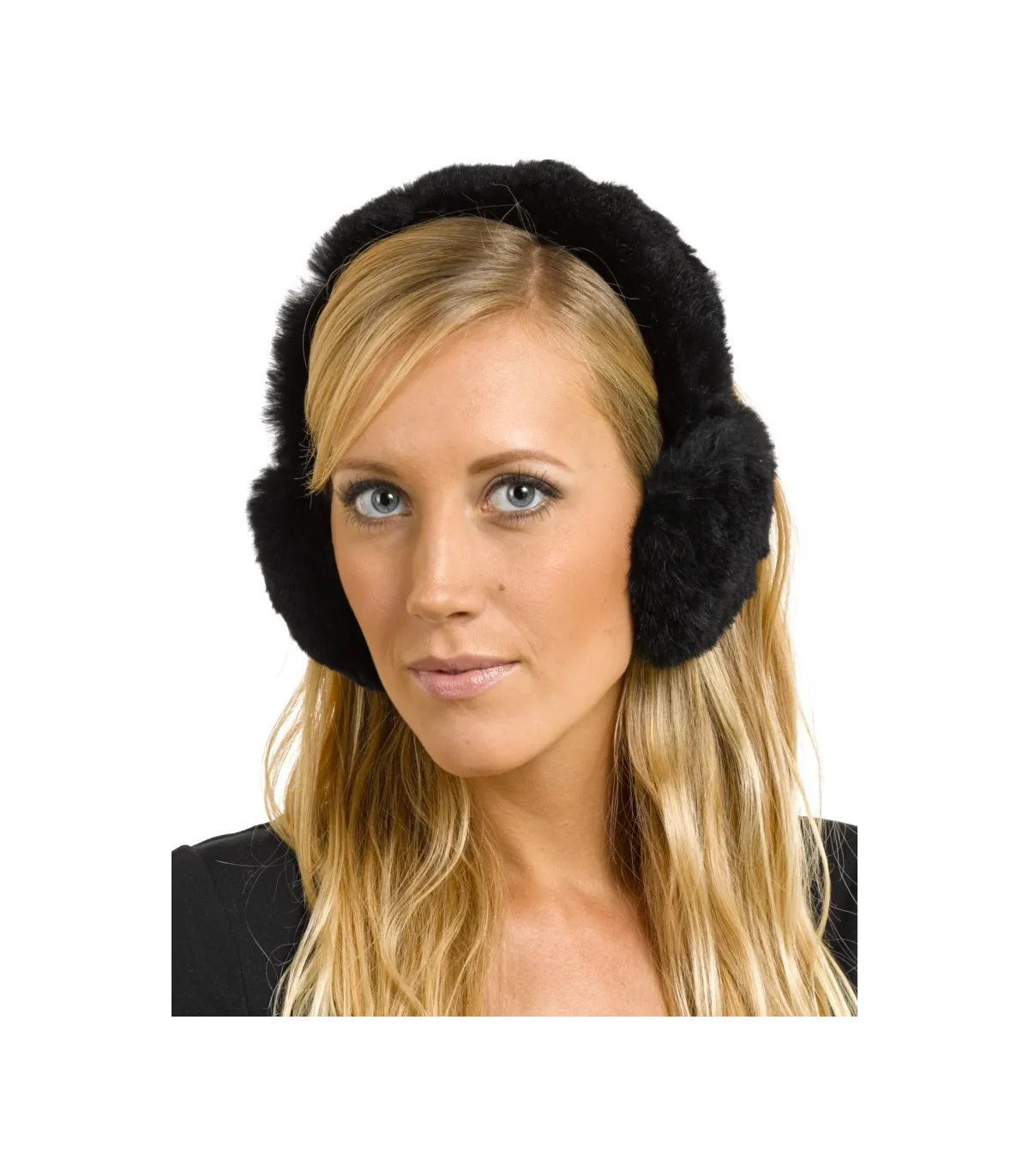 All Fur Sheared Rabbit Ear Muffs: FurSource.com