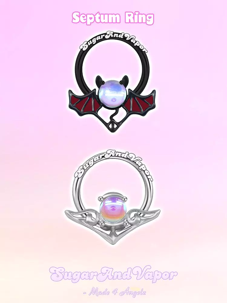 Angel Devil Iridescent Septum Ring