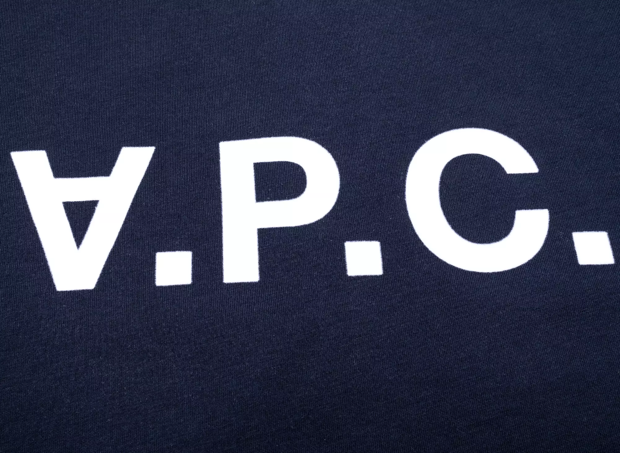 A.P.C. VPC Color H T-Shirt in Navy/White