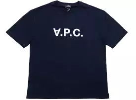 A.P.C. VPC Color H T-Shirt in Navy/White