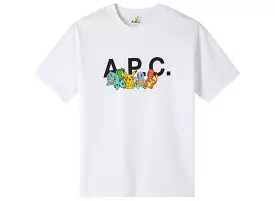 A.P.C. x Pokemon The Crew H T-Shirt in White