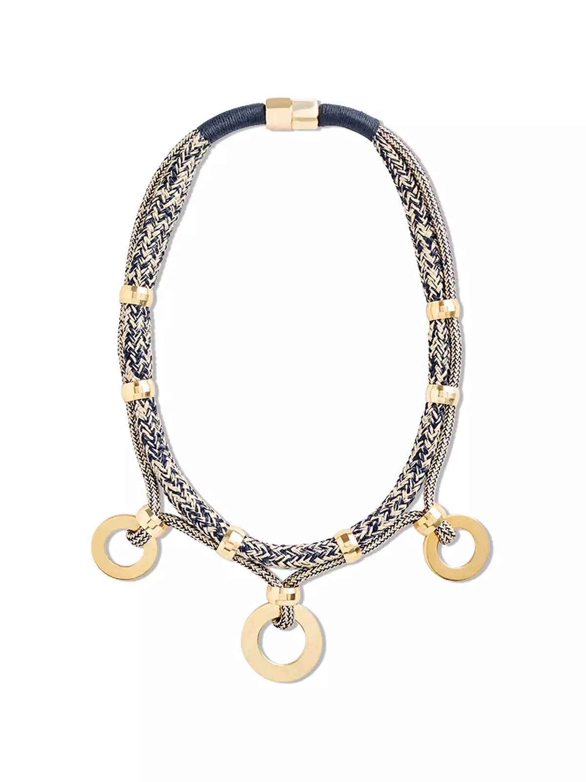 Beige & Black Belamor Necklace