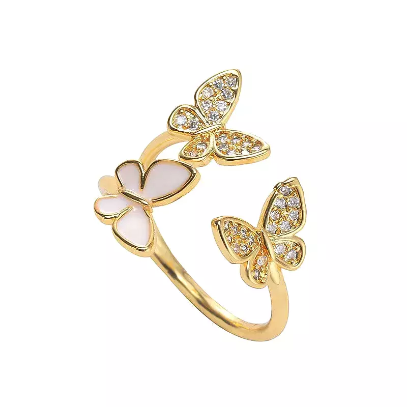 Bella Butterfly Gem Ring LIN11