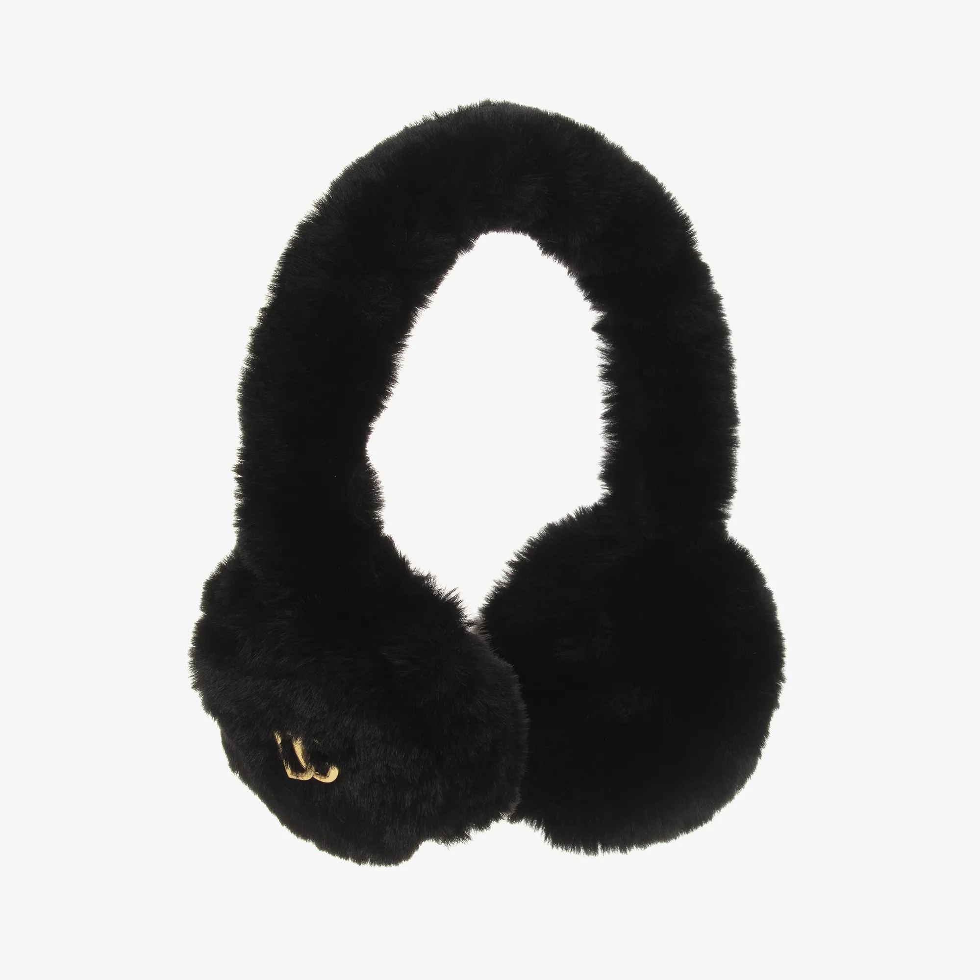 Black Faux Fur Ear Muffs