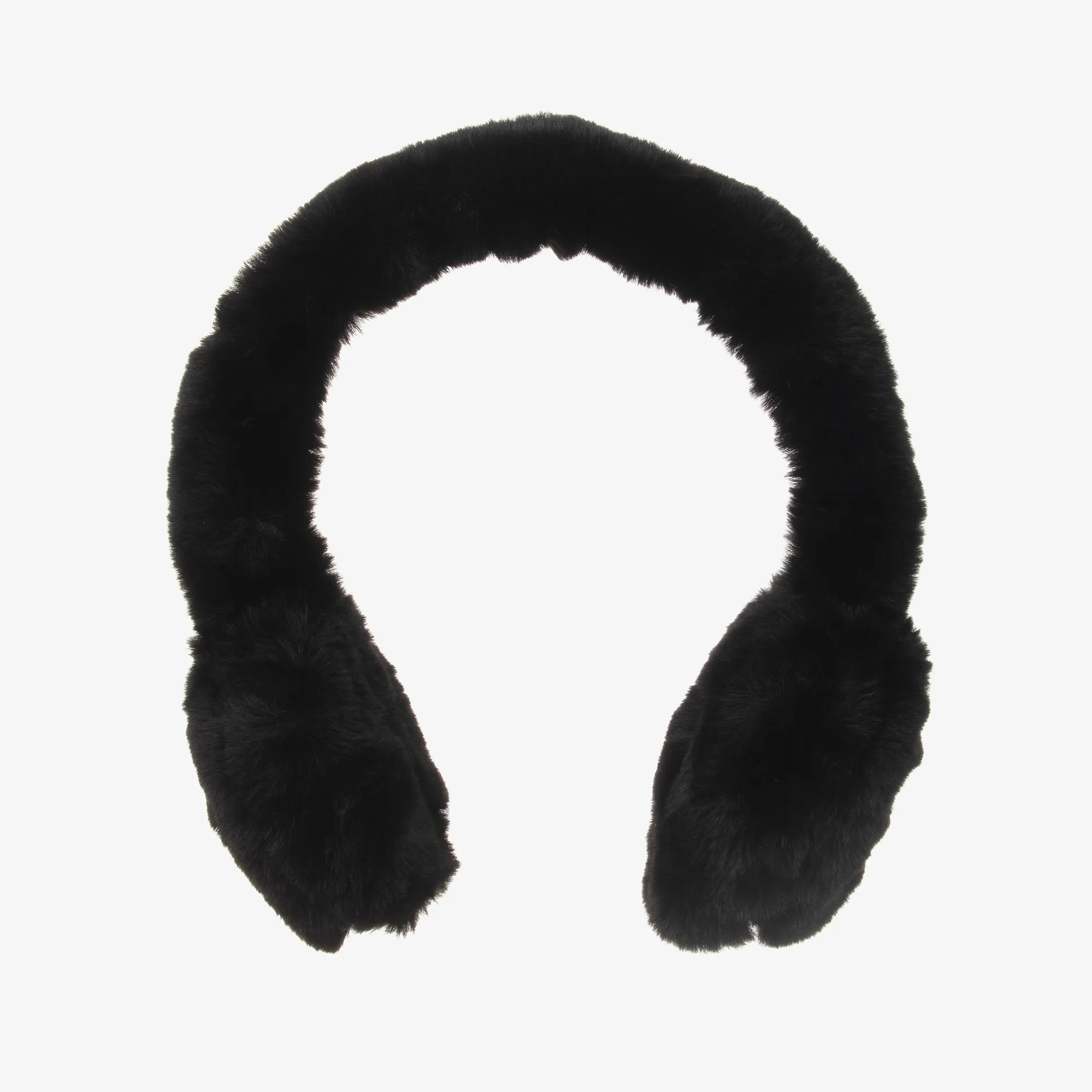 Black Faux Fur Ear Muffs