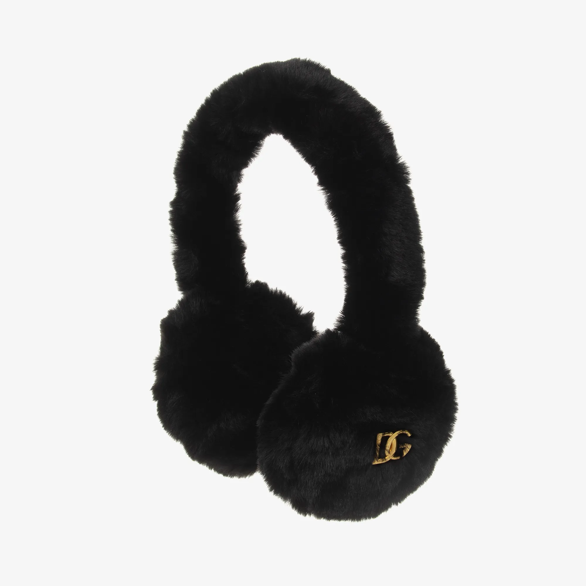 Black Faux Fur Ear Muffs