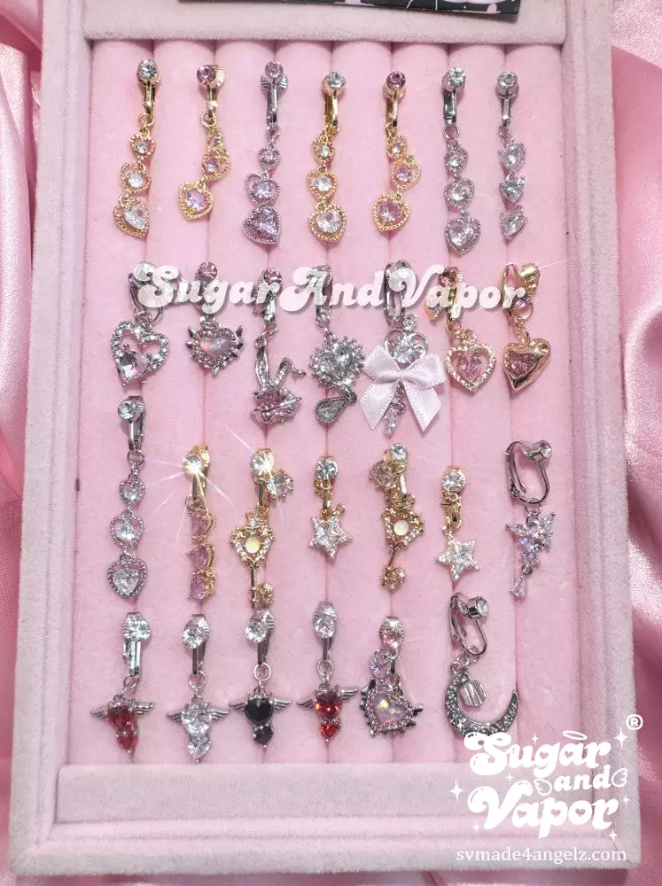 Bling Angel Wings Clip-on 2.0 Fake Belly Ring