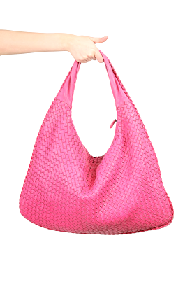 Bottega Veneta Pink Nappa Leather Large Hobo Shoulder Bag