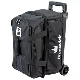 Brunswick Blitz Double Roller Black Bowling Bag