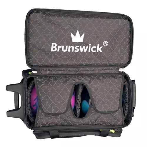 Brunswick Quest Double Roller Black Bowling Bag