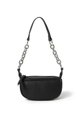 Chain Shoulder Baguette Bag