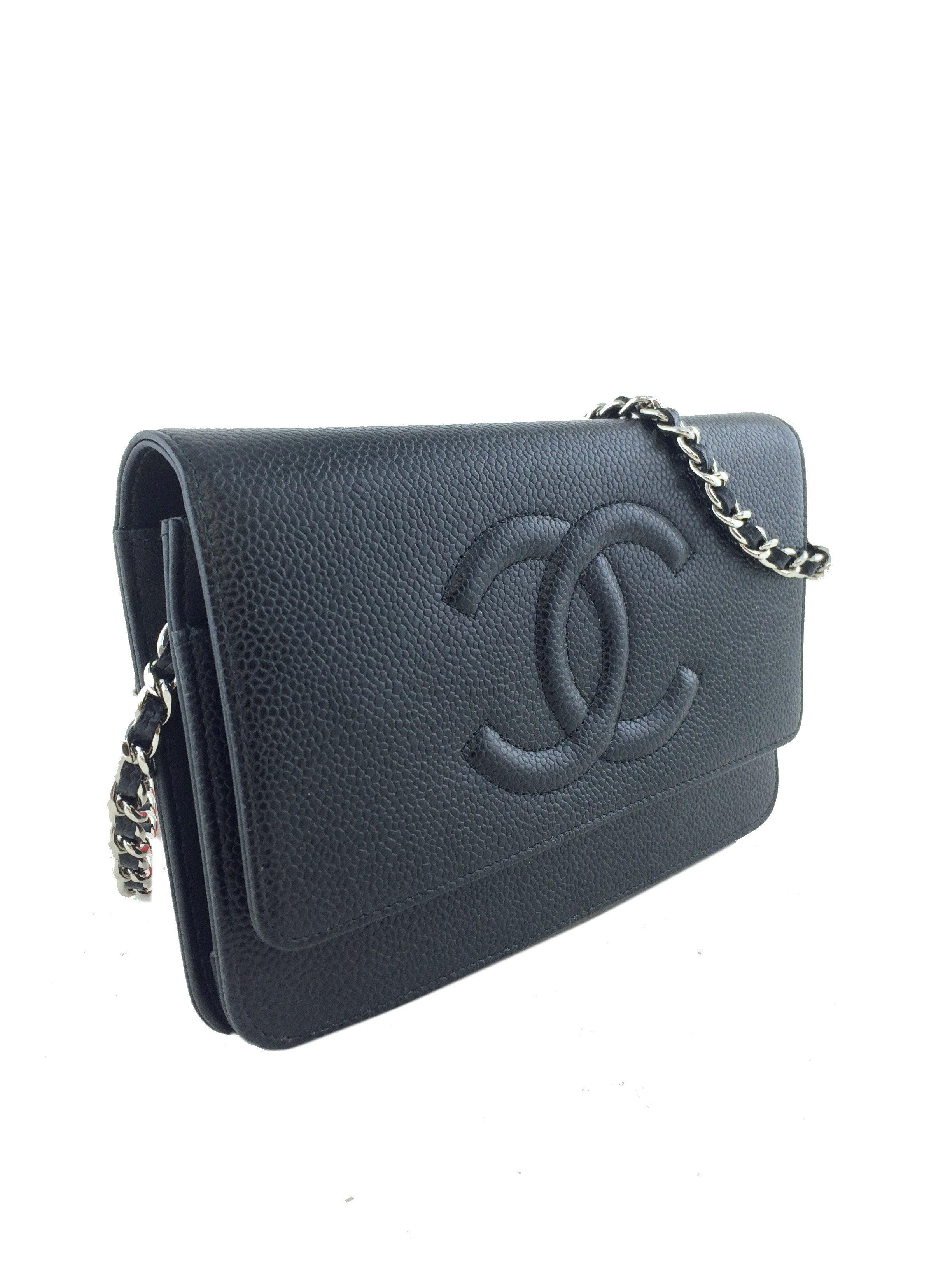 Chanel Caviar Wallet on Chain WOC Timeless Crossbody Bag