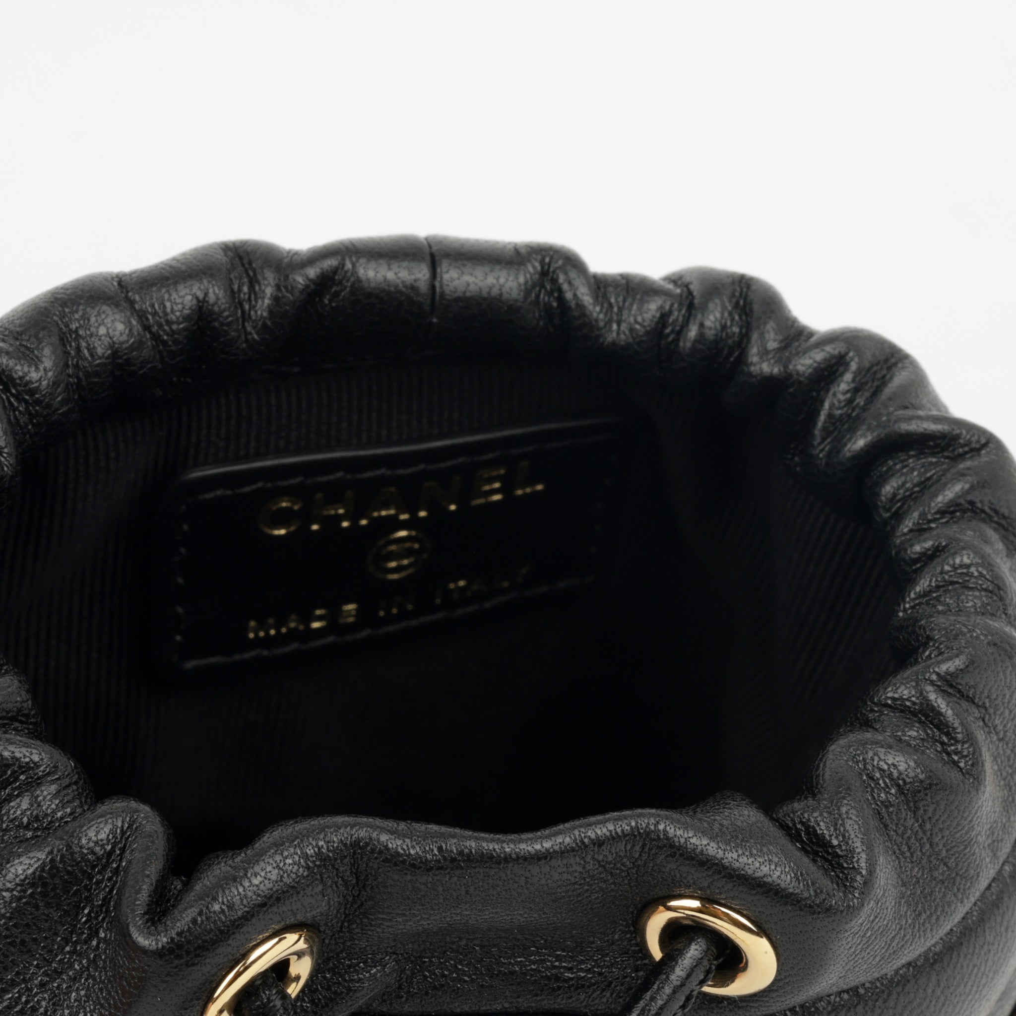 Chanel Micro Bucket Bag on Chain