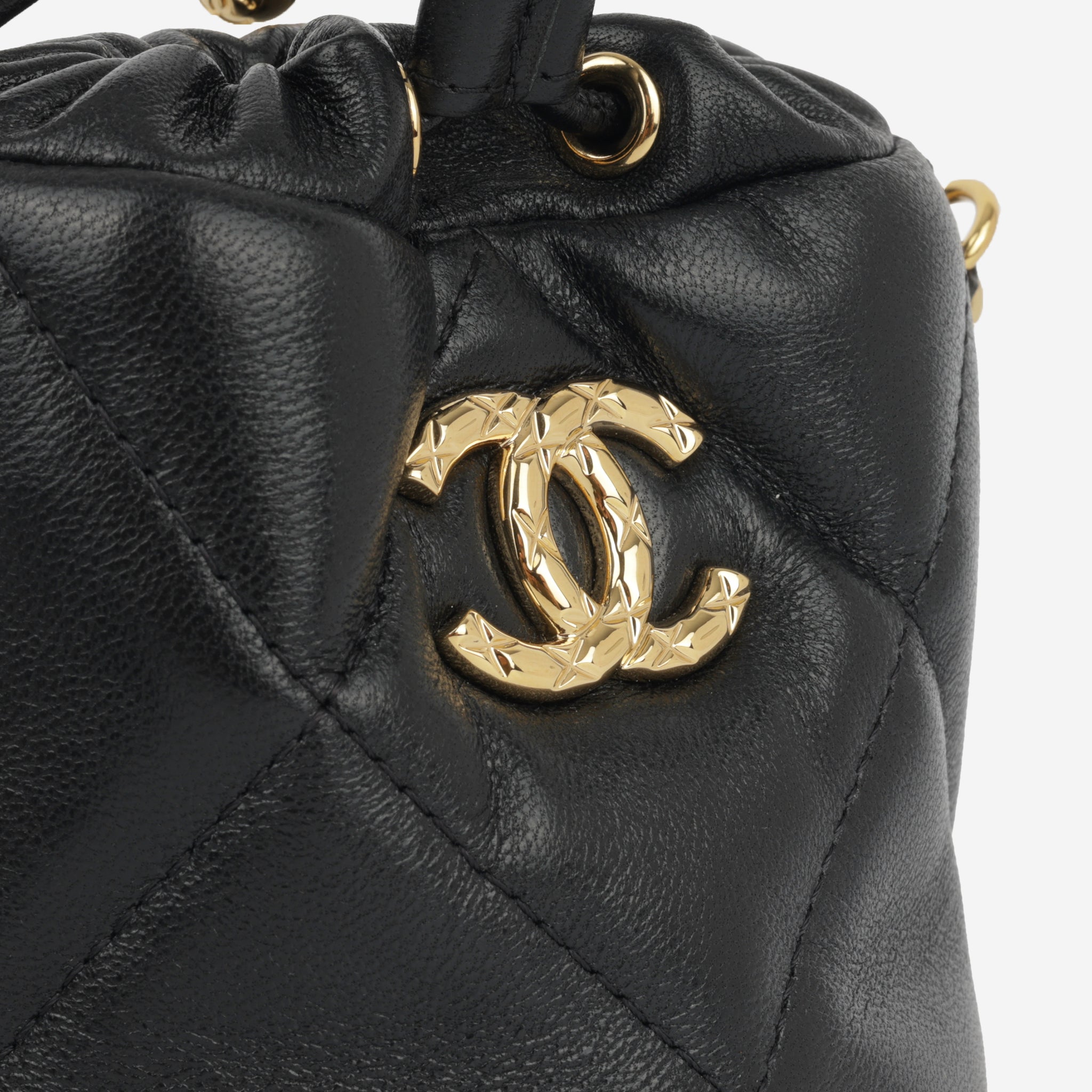 Chanel Micro Bucket Bag on Chain