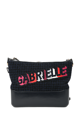 Chanel Navy/Black Tweed Hobo Large Gabrielle Crossbody Bag