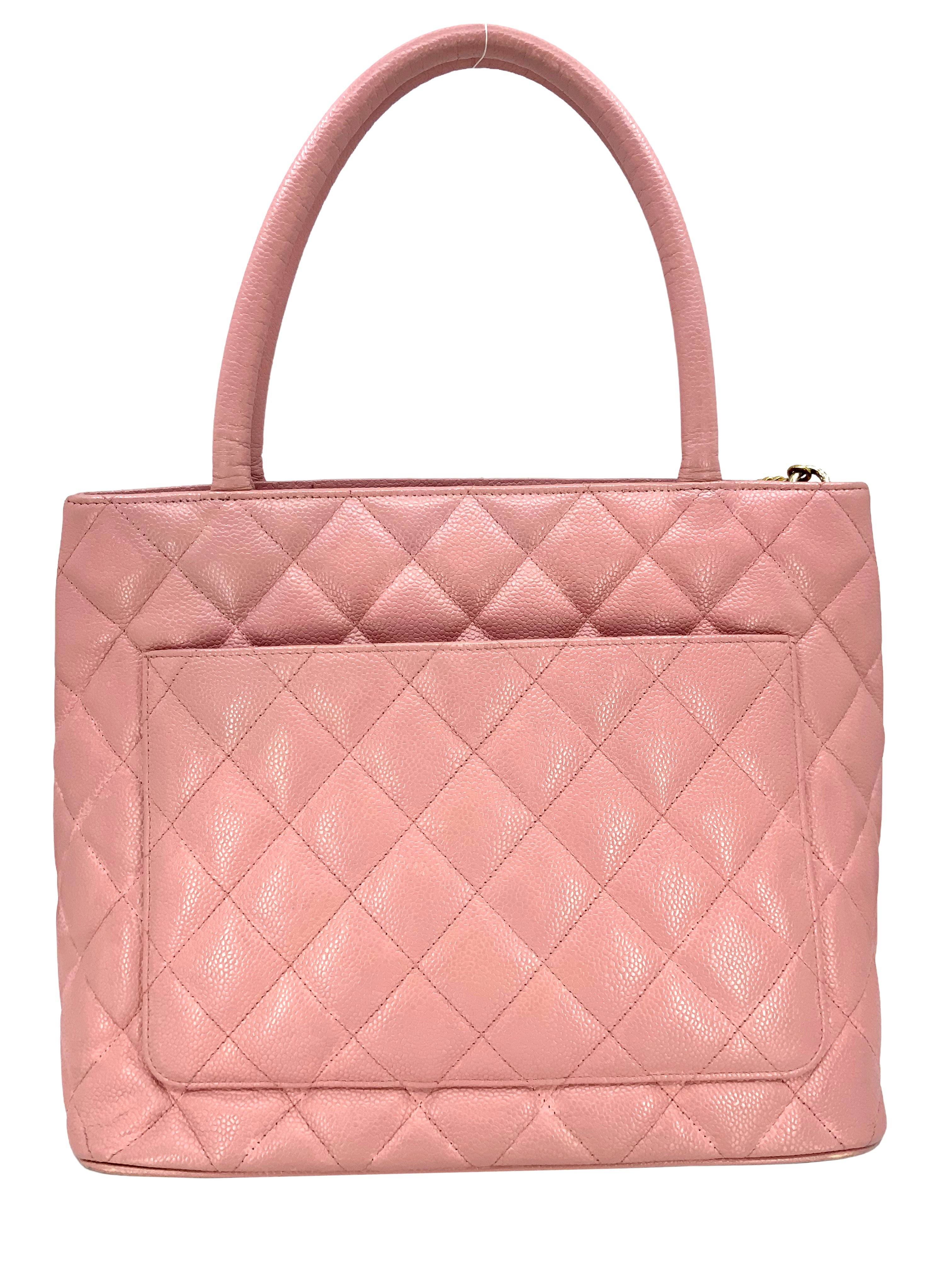 Chanel Quilted Caviar Medallion Tote Bag