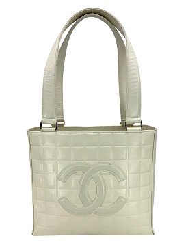 CHANEL Small Chocolate Bar Square Stitch Tote Bag