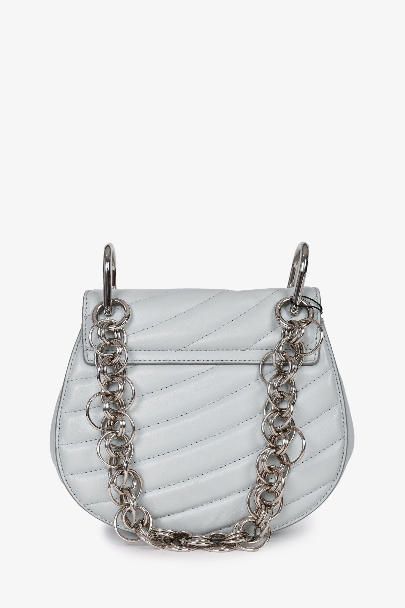 Chloe 2018 Blue Leather Mini Drew Bijou Chain Shoulder Bag