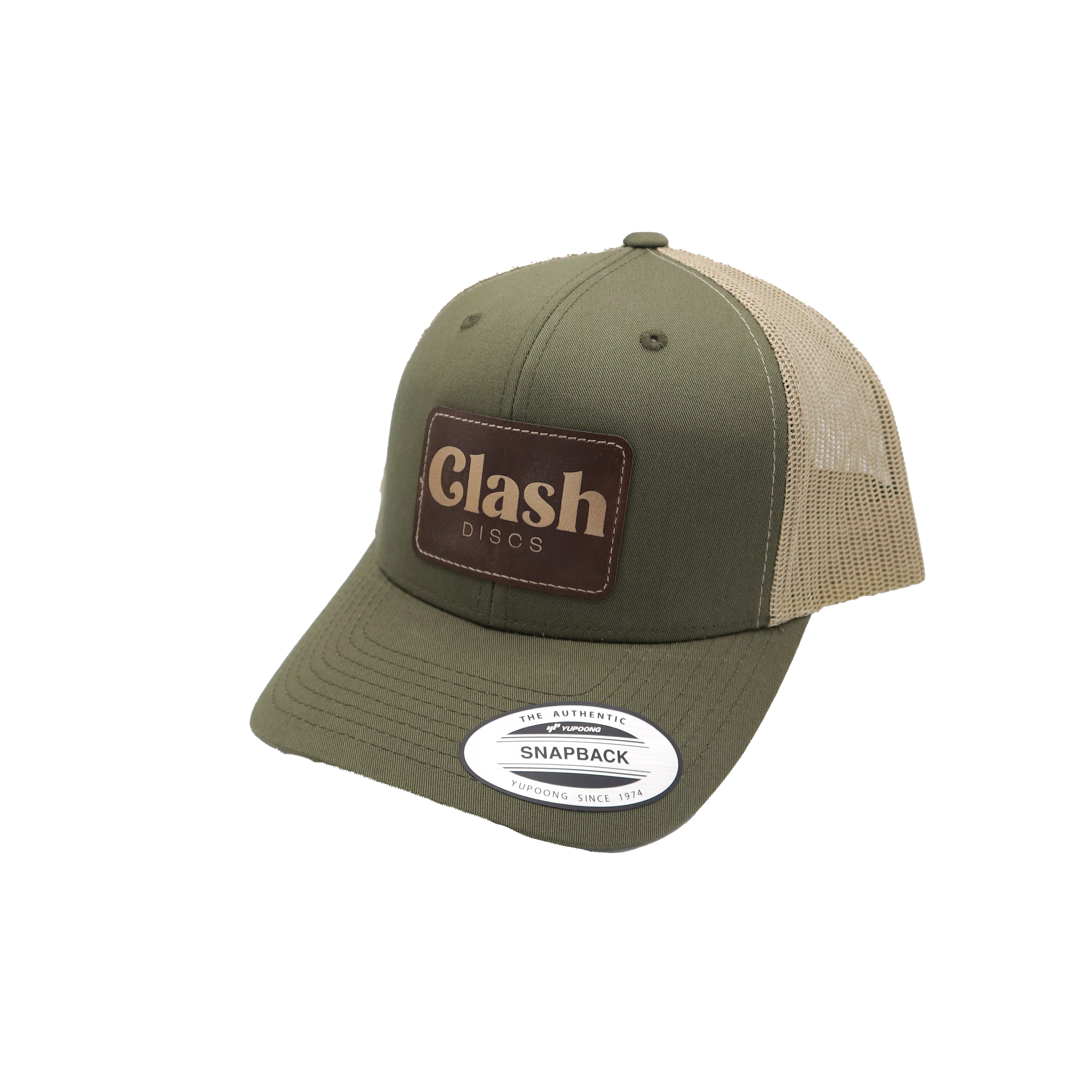 Clash Discs Clash Logo Leather Patch Trucker Hat