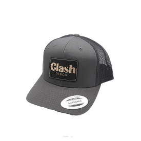 Clash Discs Clash Logo Leather Patch Trucker Hat