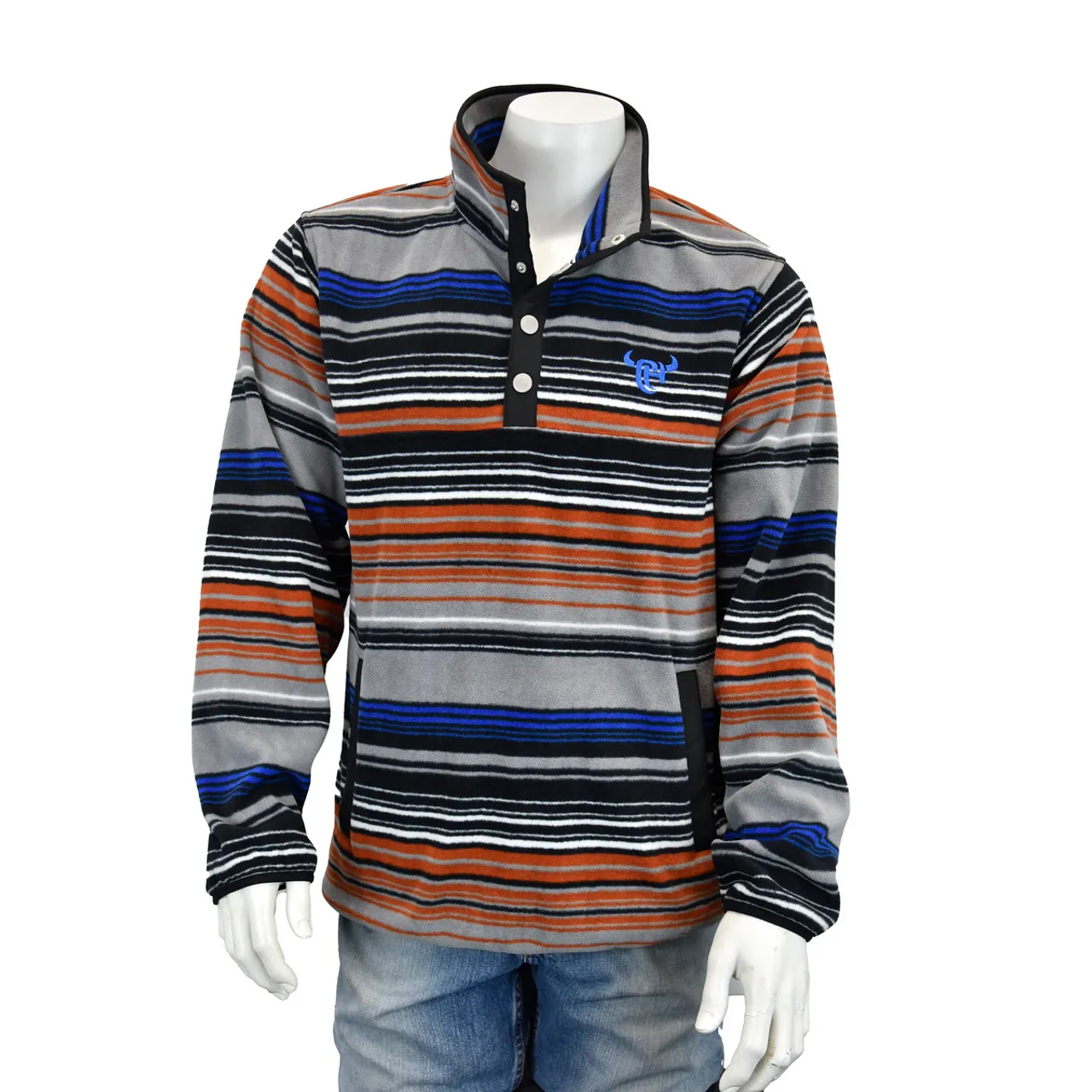 COWBOY HARDWARE SERAPE POLAR FLEECE ORANGE