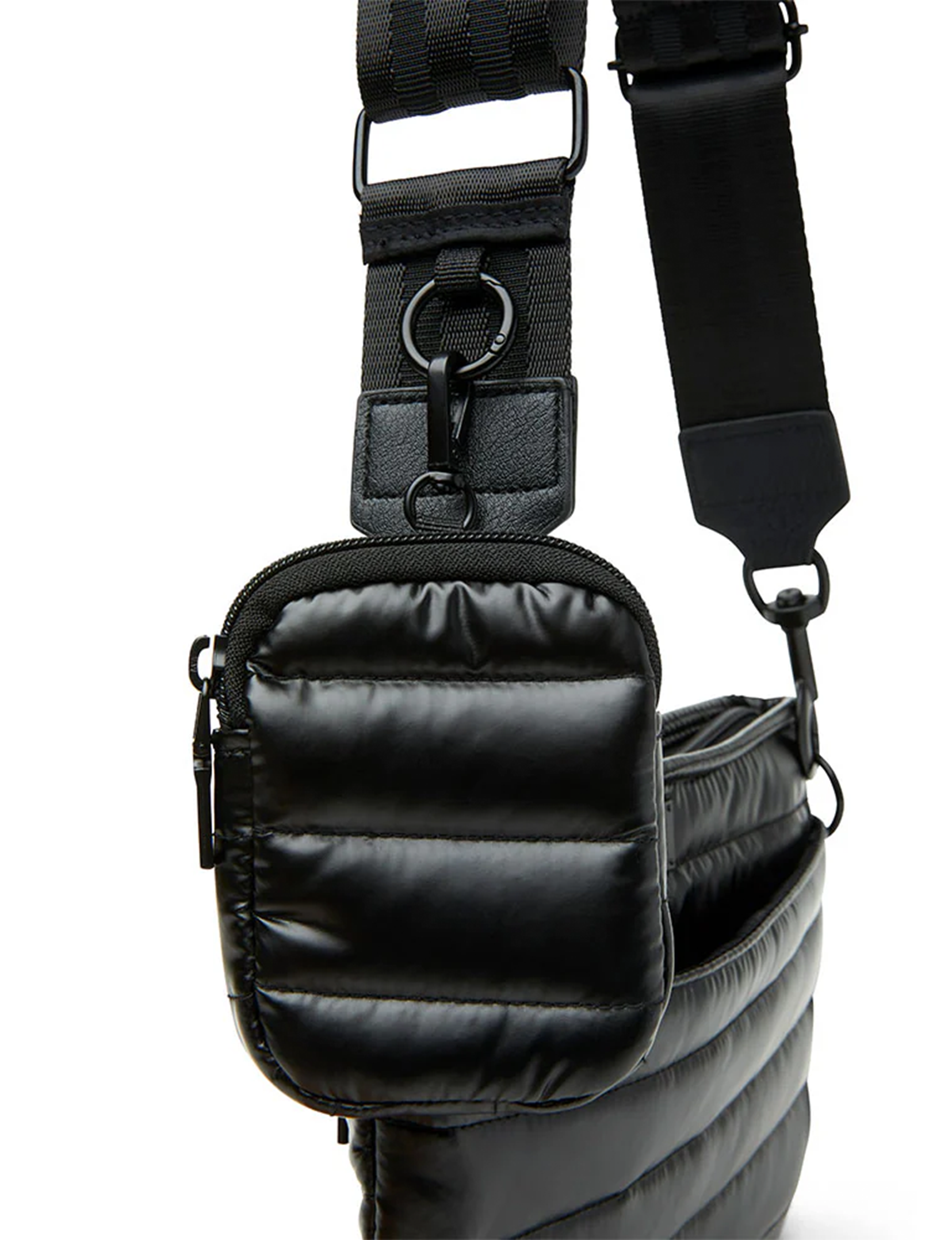 Downtown Crossbody, Pearl Black/Black