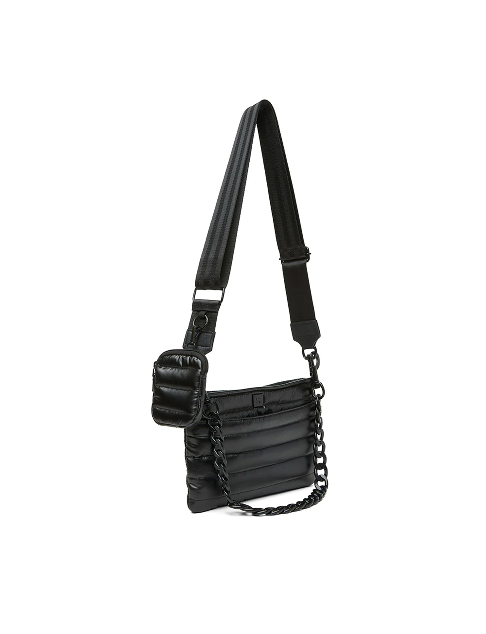 Downtown Crossbody, Pearl Black/Black