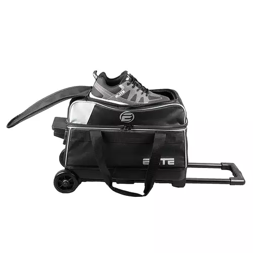 Elite Basic Double Roller Black Bowling Bag