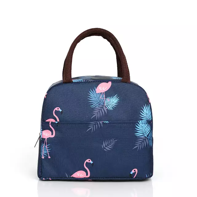 Fashion Pattern Cooler Lunch Bag Insulated Thermal Food Portable Lunch Box Functional Food Picnic Lunch Bags For Women Kids S458