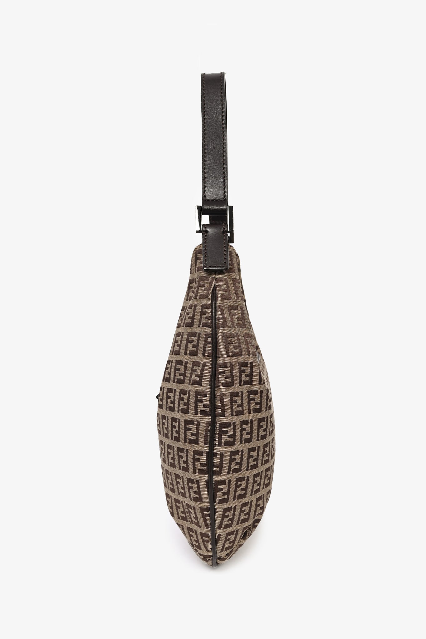 Fendi Zucca Canvas Hobo Shoulder Bag