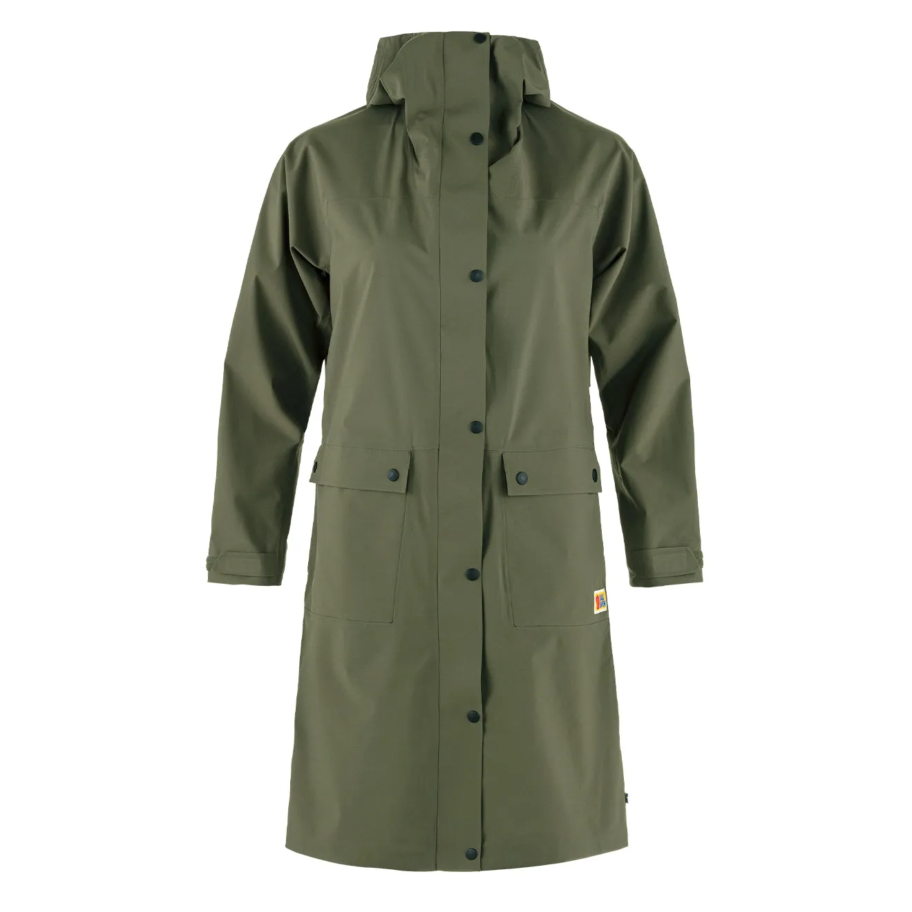 Fjallraven Womens Vardag Rain Parka Laurel Green