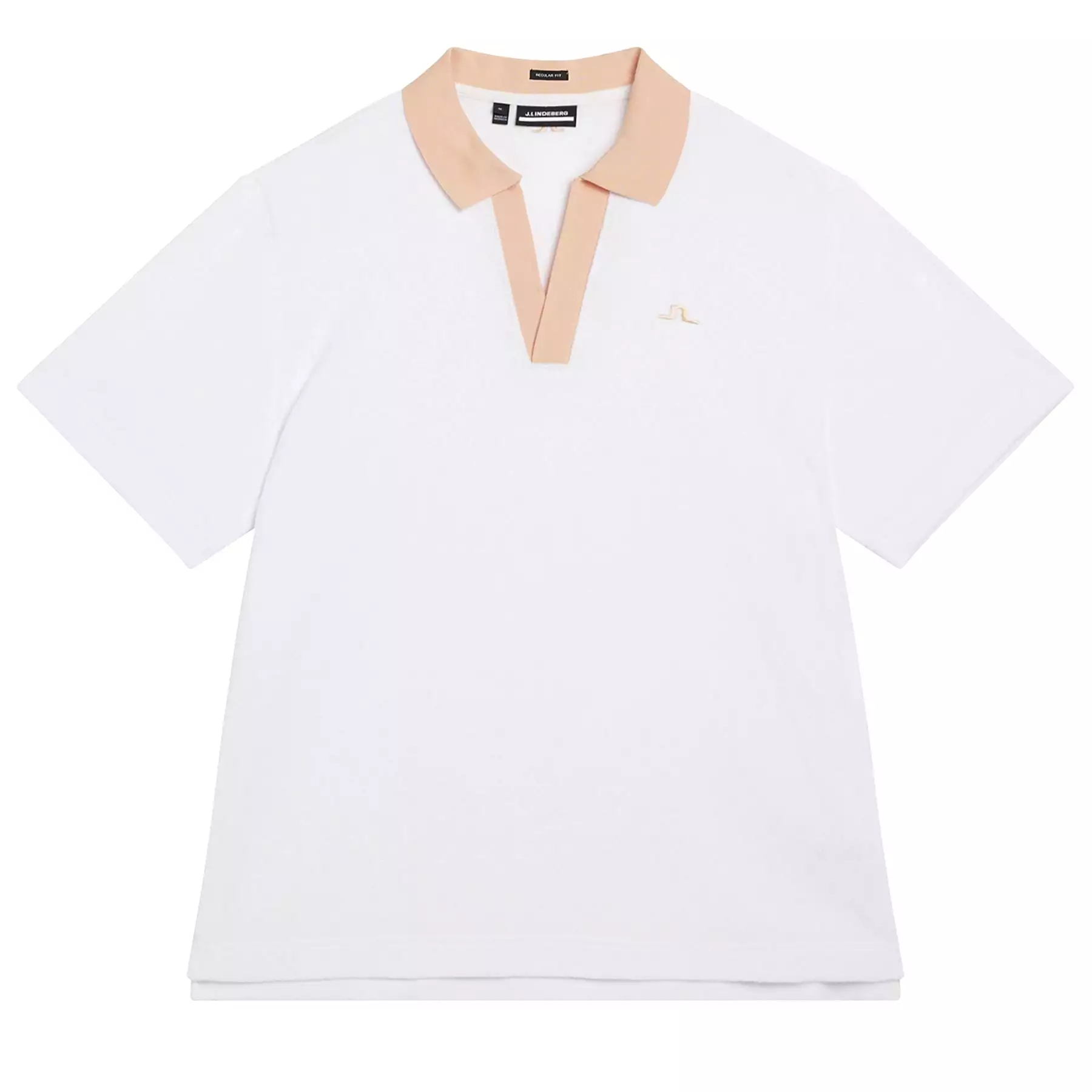 Gavin Pro Terry Relaxed Fit Polo White - W23