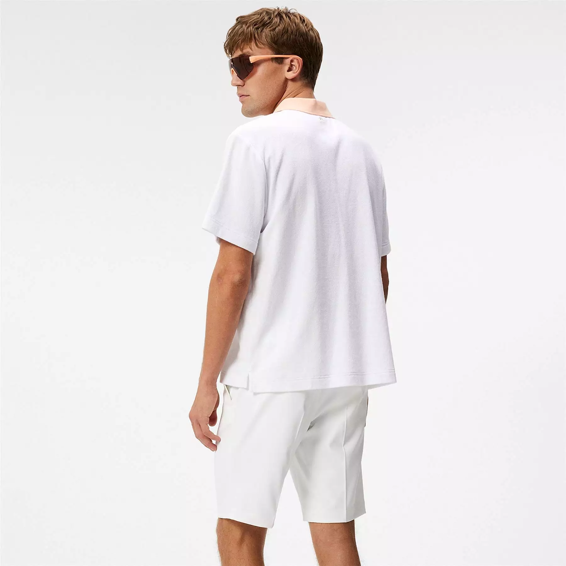 Gavin Pro Terry Relaxed Fit Polo White - W23