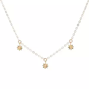 Gold Filled Star Fine Chain Necklace