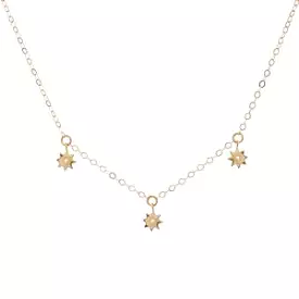 Gold Filled Star Fine Chain Necklace