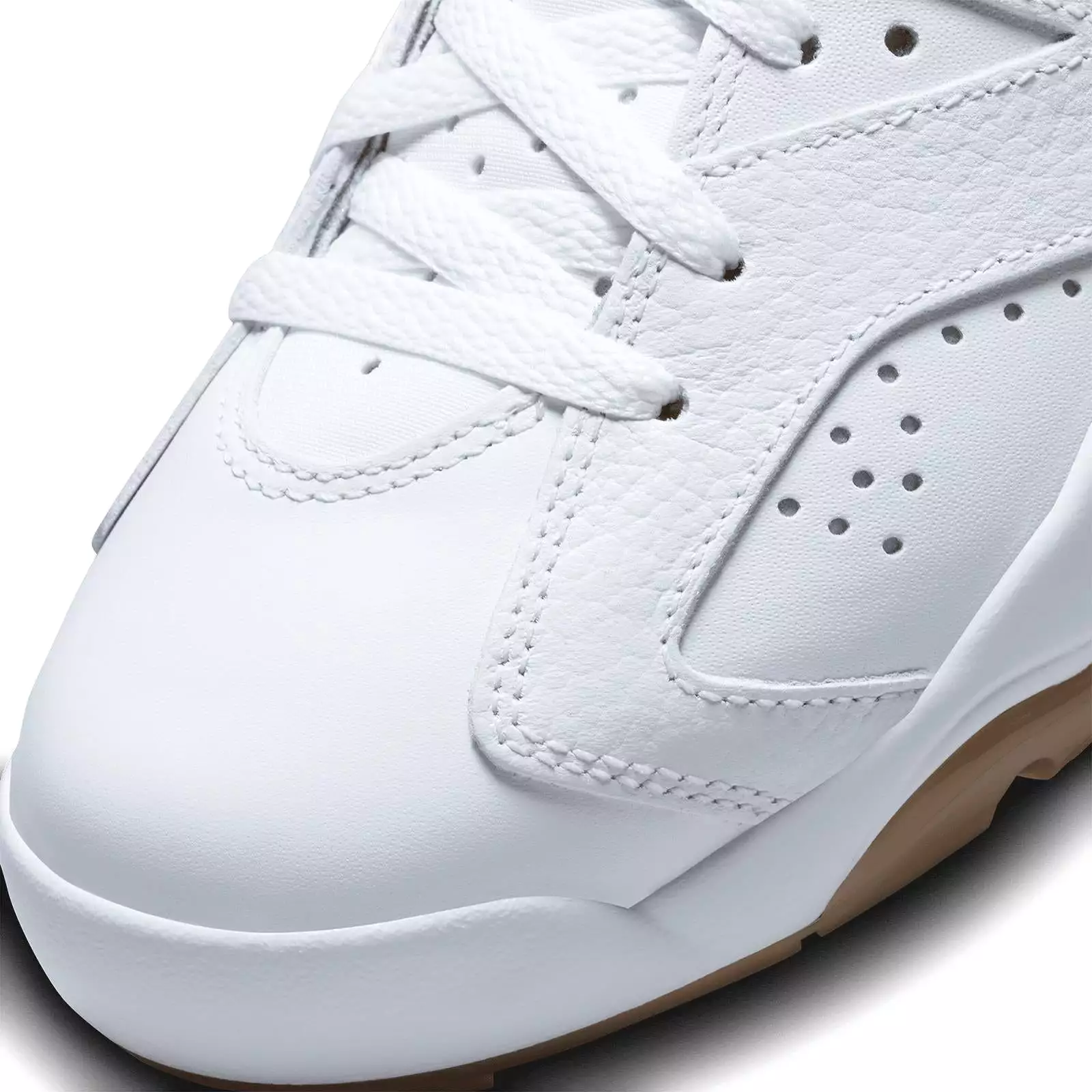 Jordan Retro 6 Golf Shoes White/Brown - AW23