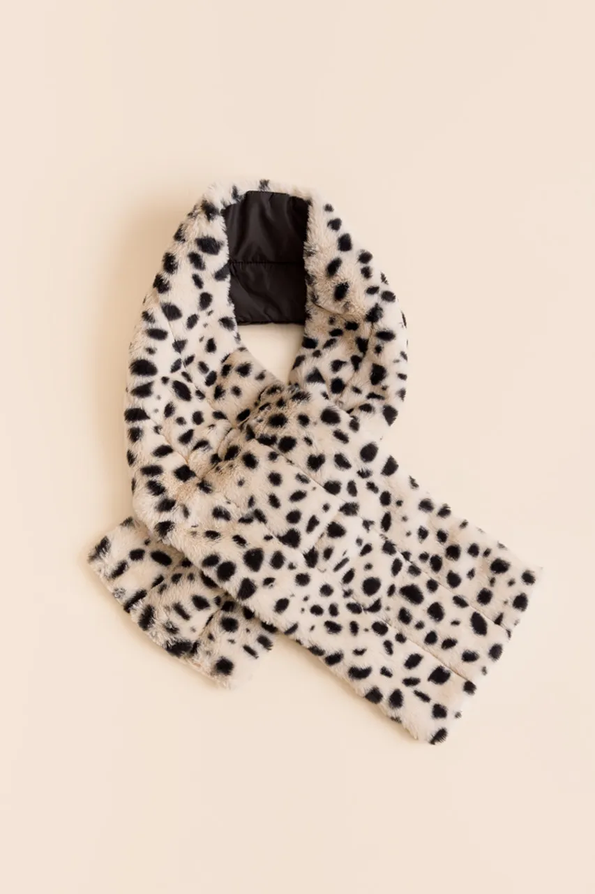 Julie Leopard Puffer Scarf