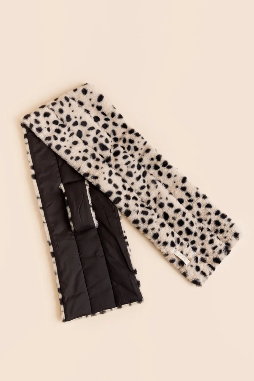 Julie Leopard Puffer Scarf