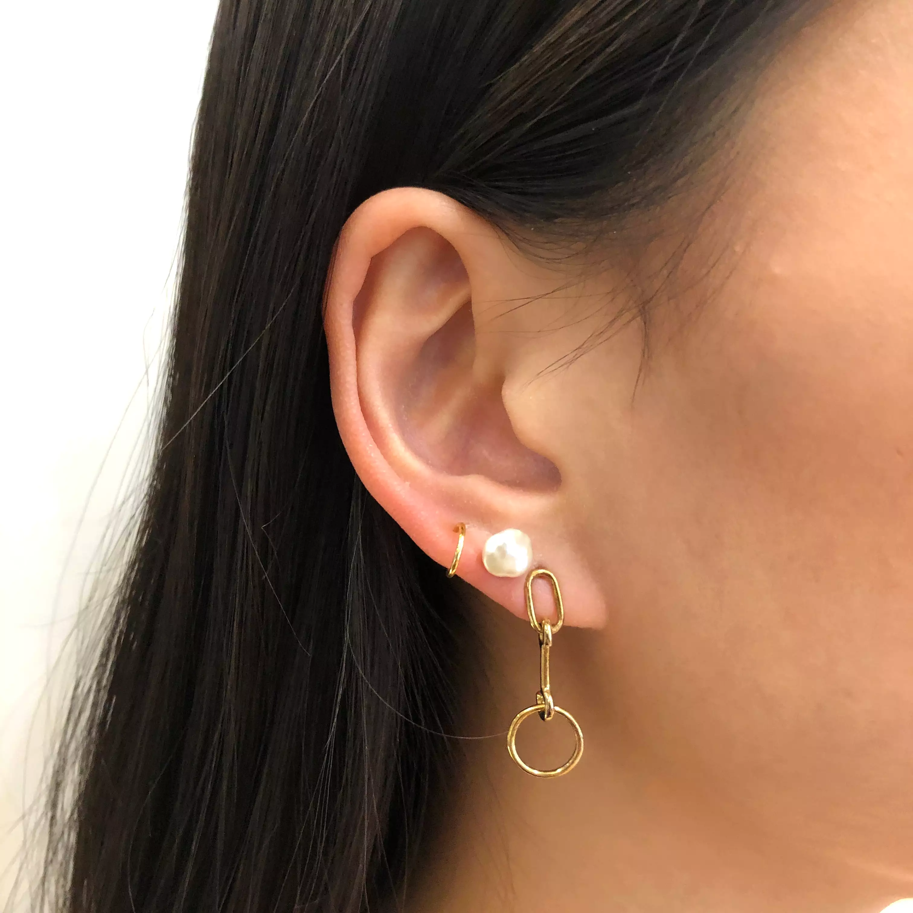 Knight Earring, Gold