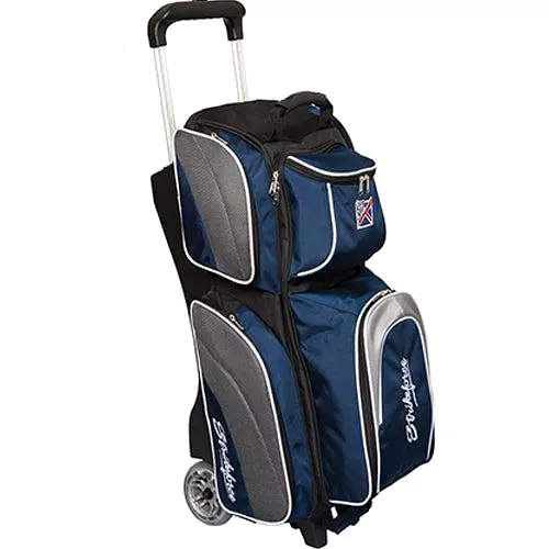 KR Strikeforce Apex Triple Roller Navy Bowling Bag