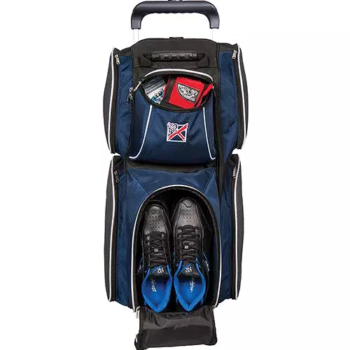 KR Strikeforce Apex Triple Roller Navy Bowling Bag