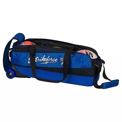 KR Strikeforce Fast Slim Triple Roller Royal Bowling Bag