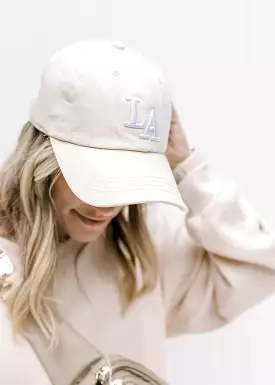 LA Hat in Tan