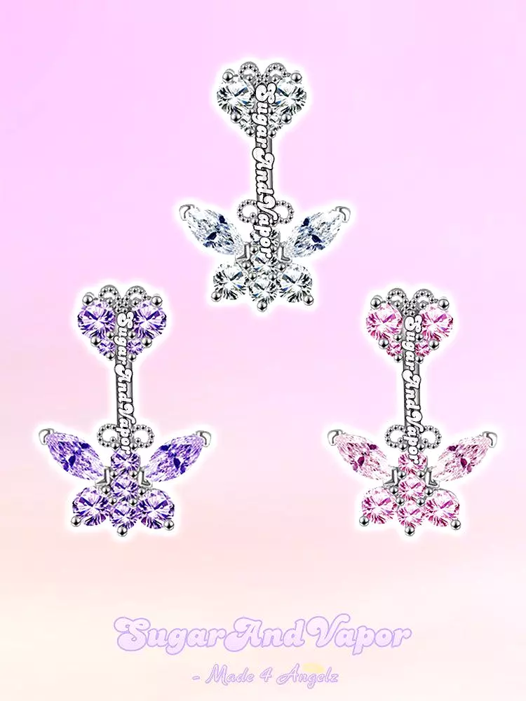 Lacey Fairy Butterlfy Belly Ring