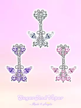 Lacey Fairy Butterlfy Belly Ring